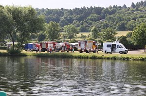 Gemeinsame &Uuml;bung am Stausee