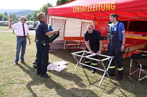 Gemeinsame &Uuml;bung am Stausee