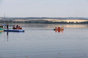 Gemeinsame &Uuml;bung am Stausee