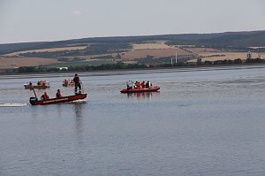 Gemeinsame &Uuml;bung am Stausee