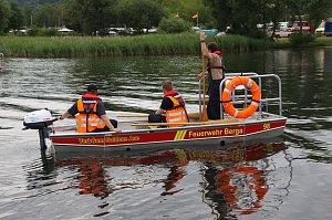 Gemeinsame &Uuml;bung am Stausee