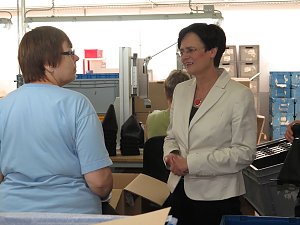 Christine Lieberknecht auf Tour bei Norsystec