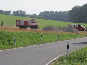 Feld brannte