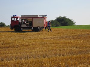 Feld brannte