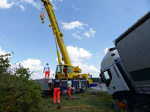 Bergung in der Auffahrt