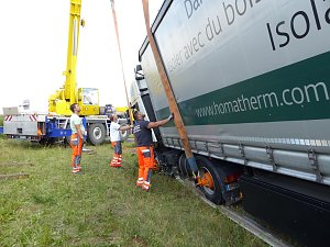 Bergung in der Auffahrt
