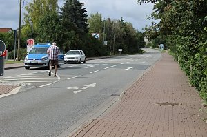 Demo &uuml;ber Bundesstra&szlig;e 4 in Greu&szlig;en gezogen
