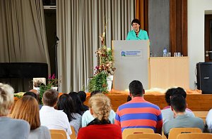 Auftaktveranstaltung zur Interkulturellen Woche 2014 im Audimax der Fachhochschule Nordhausen