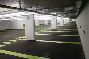 Viel Platz in der Tiefgarage