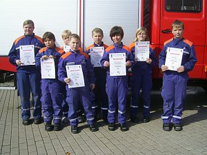 Die Jugendfeuer Auleben und Heringen stellte sich den Pr&uuml;fungen