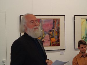 Vernissage zur Ausstellung von J&uuml;rgen Rennebach in der Kreissparkasse Nordhausen war gut besucht