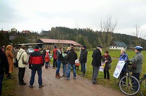 Protest gegen Probebohrungen