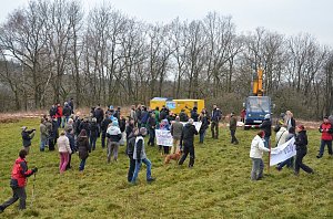 Protest gegen Probebohrungen