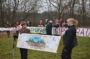 Protest gegen Probebohrungen