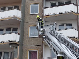 Kellerbrand in der Halleschen Stra&szlig;e