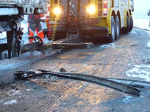 Letzte Arbeiten an der Unfallstelle