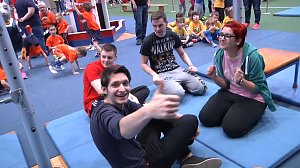Kindergartensporttag in der Nordh&auml;user Wiedigsburghalle