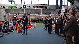 Kindergartensporttag in der Nordh&auml;user Wiedigsburghalle