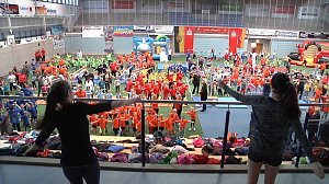 Kindergartensporttag in der Nordh&auml;user Wiedigsburghalle