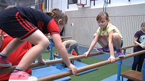 Kindergartensporttag in der Nordh&auml;user Wiedigsburghalle