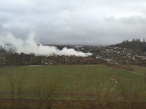 Feuer in Kleingartenanlage