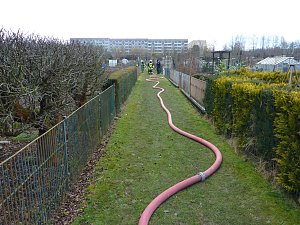 Brand in Gartenlaube