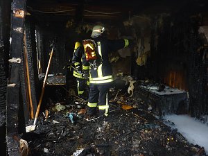 Brand in Gartenlaube