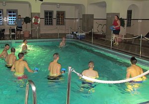 Vorbereitung im Wasser