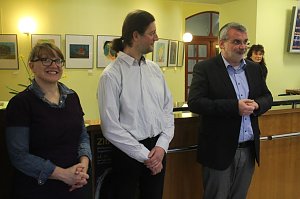 "Zitronenblau" - seit heute ist die neue Ausstellung der Jugendkunstschule Nordhausen im Landratsamt zu sehen
