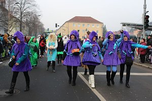 N&auml;rrinnen und Narren zogen durch Sondershausen (1)