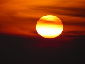 Sonnenuntergang bei Beyernaumburg