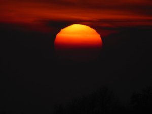 Sonnenuntergang bei Beyernaumburg