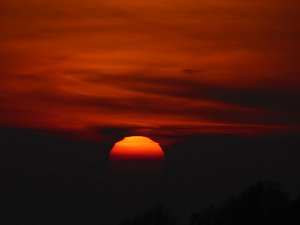 Sonnenuntergang bei Beyernaumburg