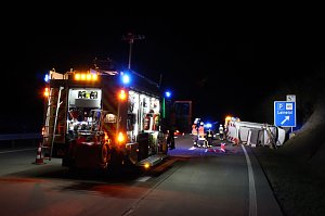 Unfall auf der Autobahn A 38