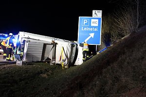Unfall auf der Autobahn A 38