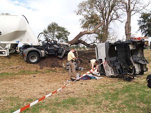 Unfall auf der B 80
