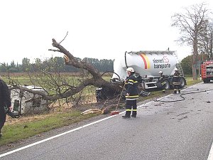 Unfall auf der B 80