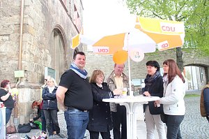 1. Mai Kundgebung auf dem Nordh&auml;user Rathausplatz