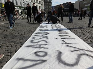 Revolution&auml;re 1. Mai Demo