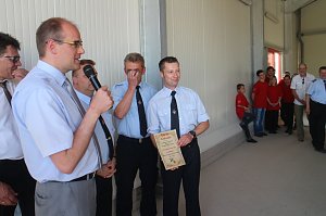 Die Kameraden der Sundh&auml;user Feuerwehr k&ouml;nnen sich nach langem warten endlich &uuml;ber ihr neues Ger&auml;tehaus freuen