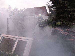 Gartenhaus brannte in Obergebra