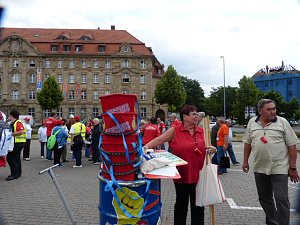 Unterstützung für Gewerkschaftsforderungen in Leipzig