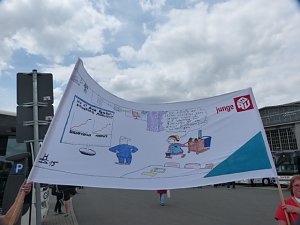 Unterstützung für Gewerkschaftsforderungen in Leipzig