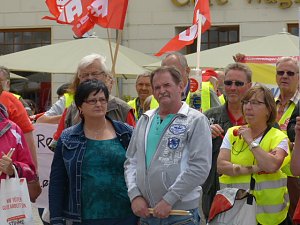 Unterstützung für Gewerkschaftsforderungen in Leipzig