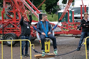 Peter Blei auf dem 5. Berufsaktionstag im Nordhäuser Autodrom