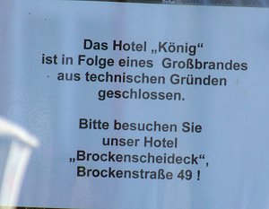 Peter Blei im Städtchen Schierke