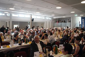 Zum Bergmannsfestes wurde in Sollstedt auch die neue Festhalle er&ouml;ffnet
