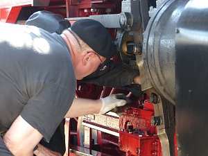 Lok-Spektakel im Bahnhof Nordhausen - zweimal eine "01"