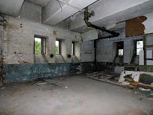 Unwirkliche Orte: Lokschuppen bei Bitterfeld