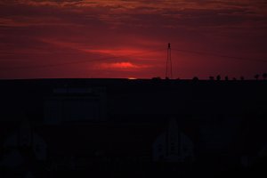 Stadt- und Sonnenansichten